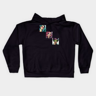 Volti di Donna 23 | Female faces 23 Kids Hoodie